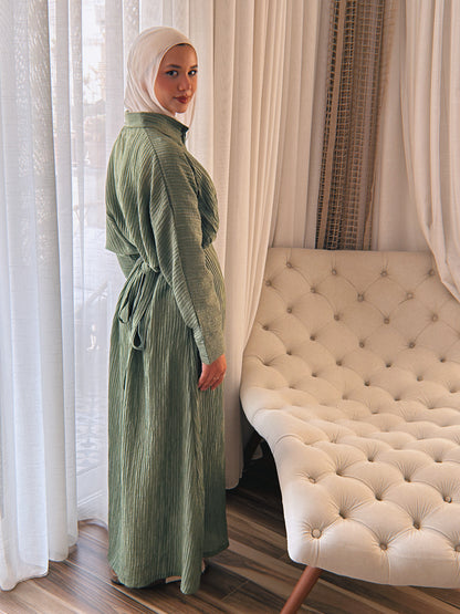 Dreamy Crinkled Dress - Olive