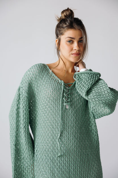 Earthy Knit Dress - Olive