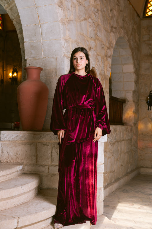 Peony Set - Burgundy