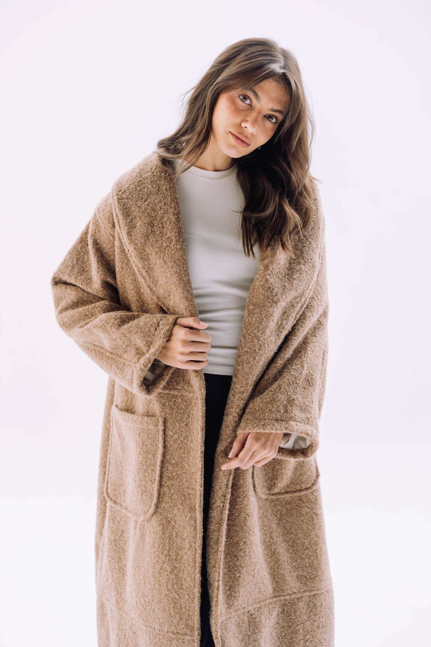 Signature Cozy Coat - Cafe