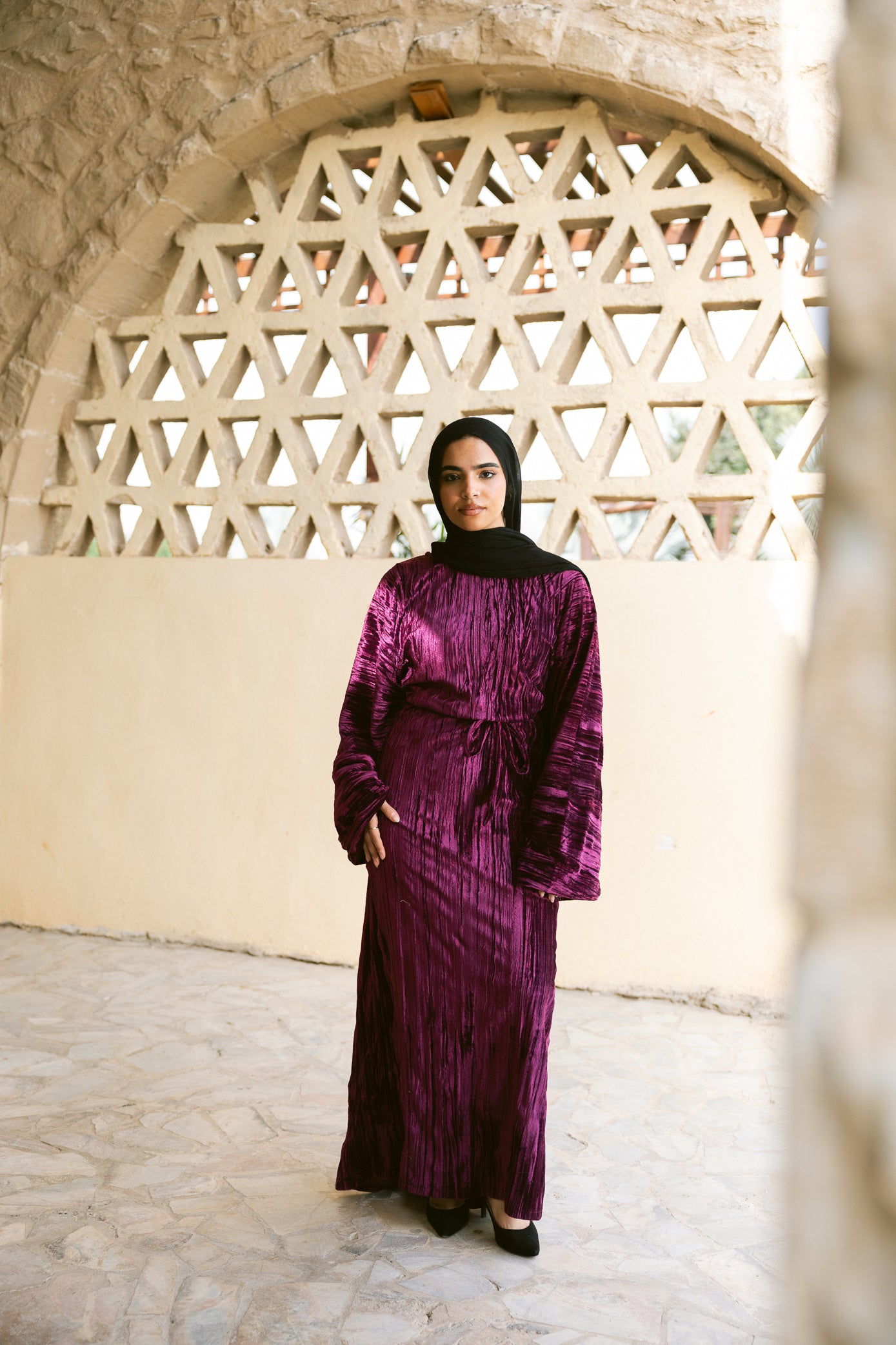 Butterfly Dress - Burgundy