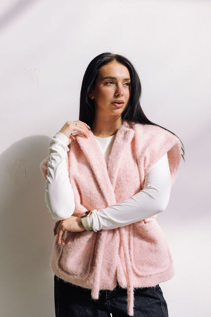 Shimmer Base Edit Vest - Pink