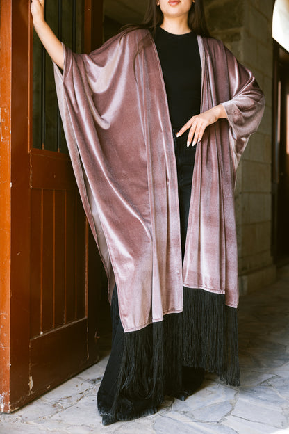 Fringe Edit Kaftan - Dusty Rose