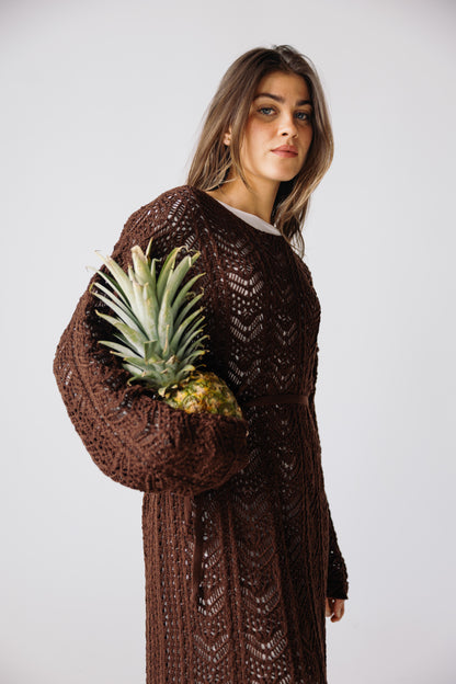Sea Soul Knit Dress - Chocolate