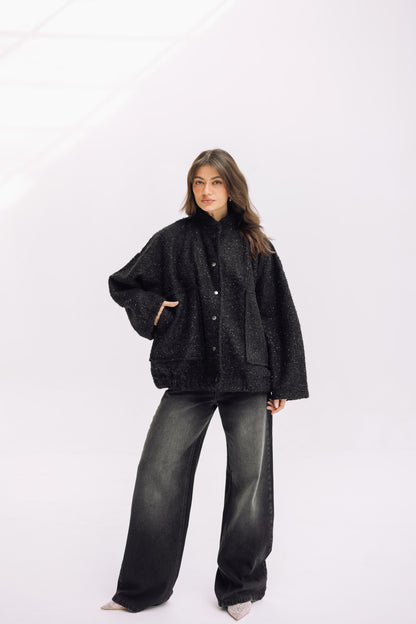Elevated Belted Denim - Noir Black