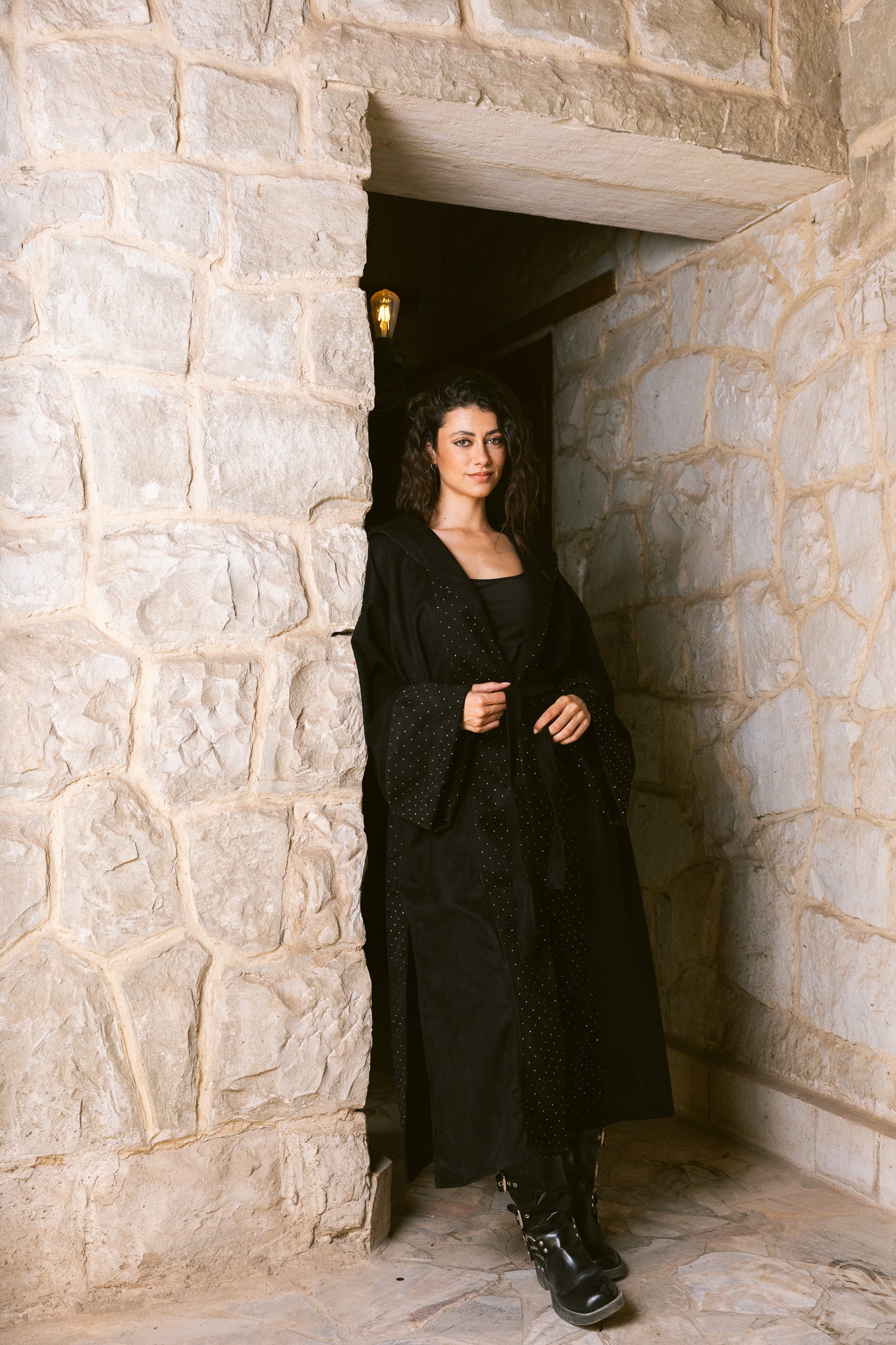Sukoon Kaftan - Black