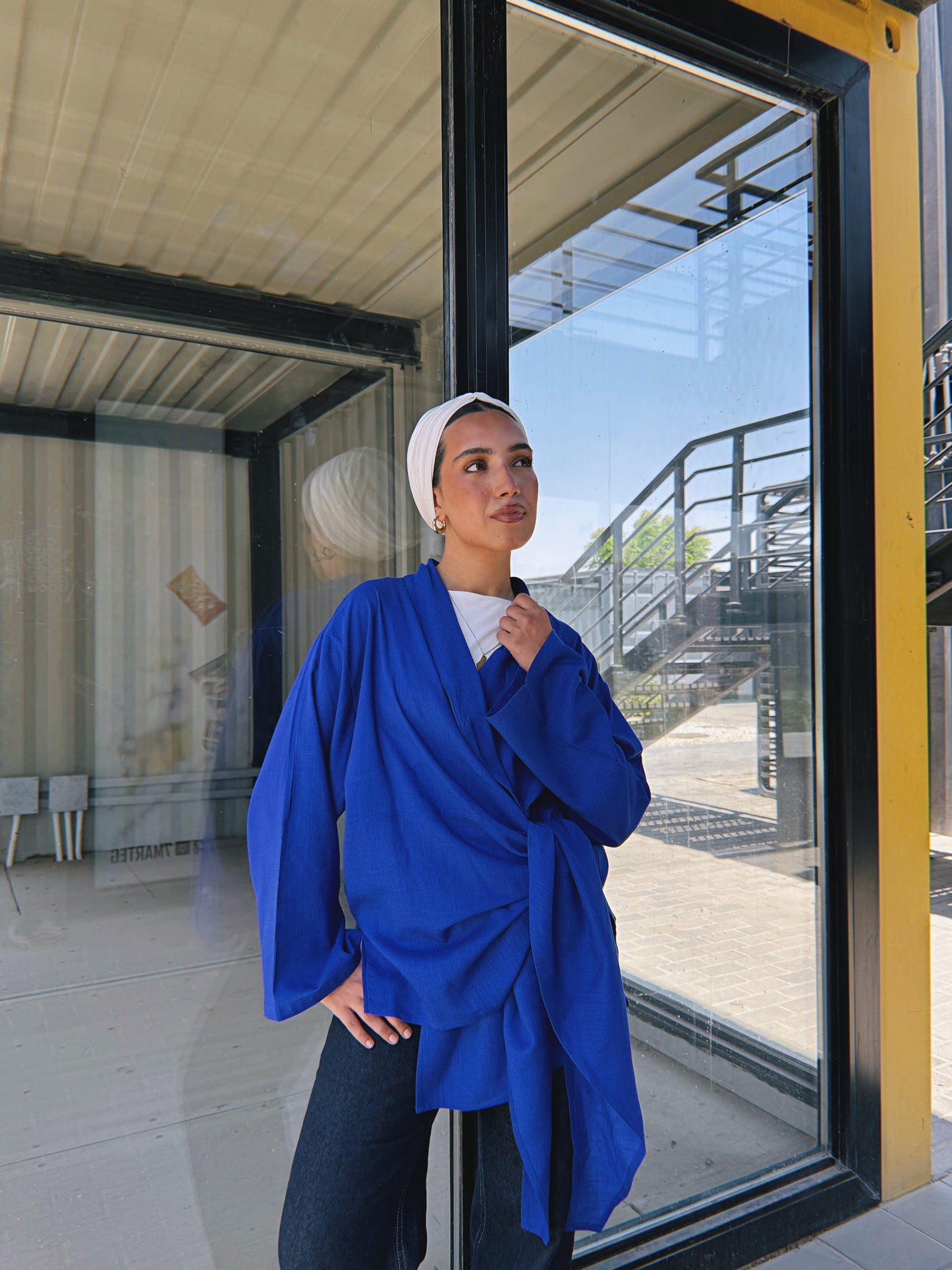 Softly Wrap Kimono - Royal Blue