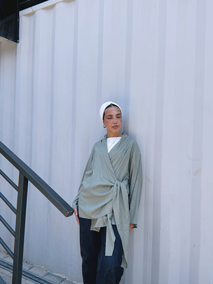 Softly Wrap Kimono - Olive