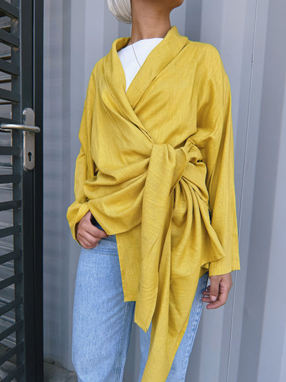 Softly Wrap Kimono - Honey