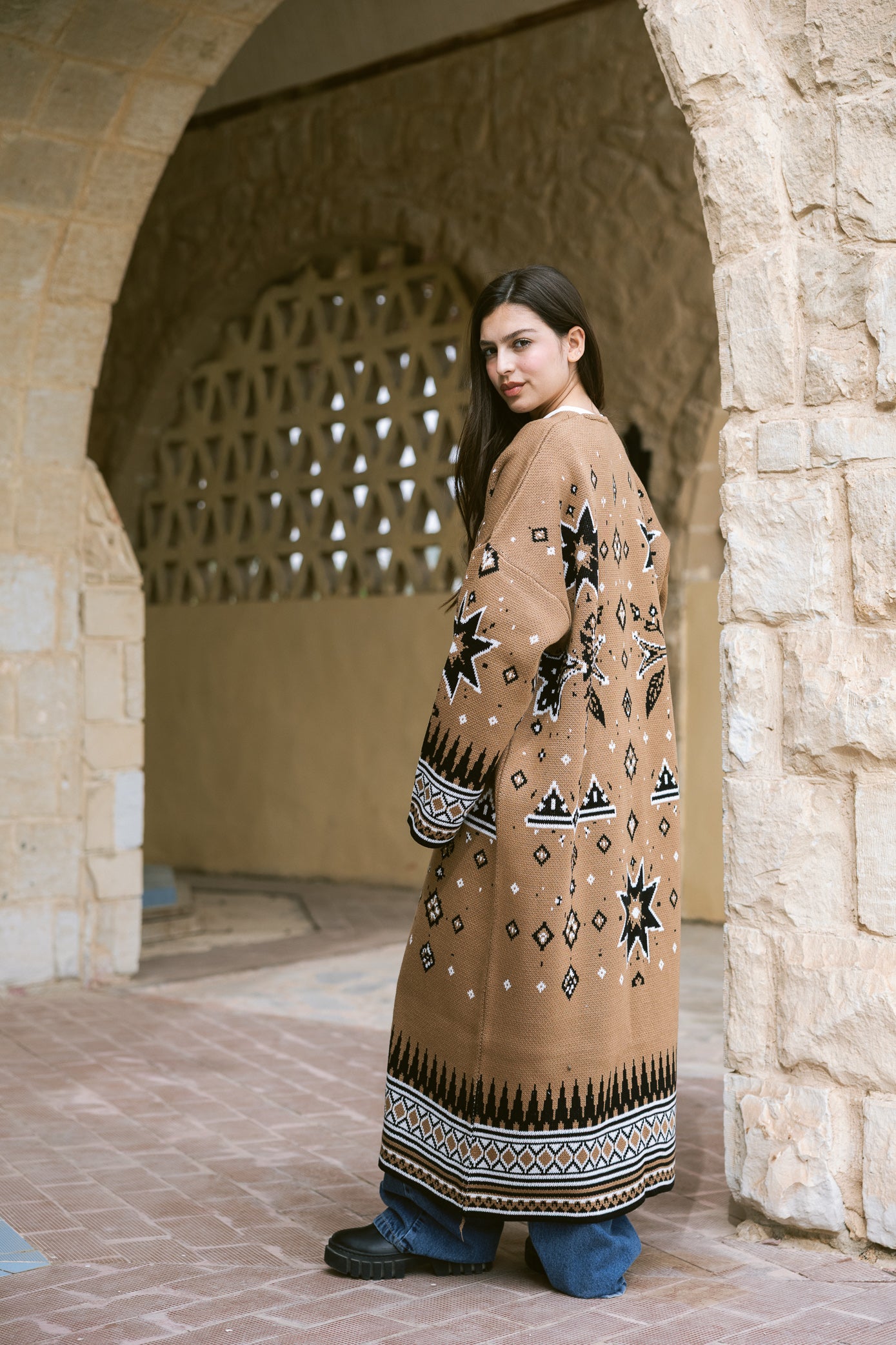 Nojom Cardigan - Sand