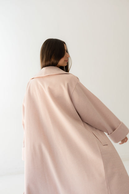 All Eyes Here Coat - Soft Pink