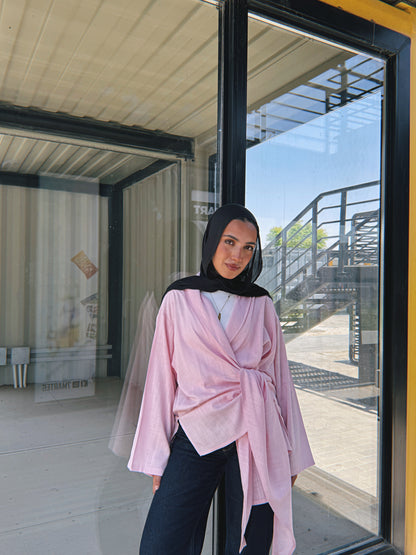Softly Wrap Kimono - Rose