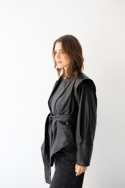 Bold As Love Leather Jacket - Black