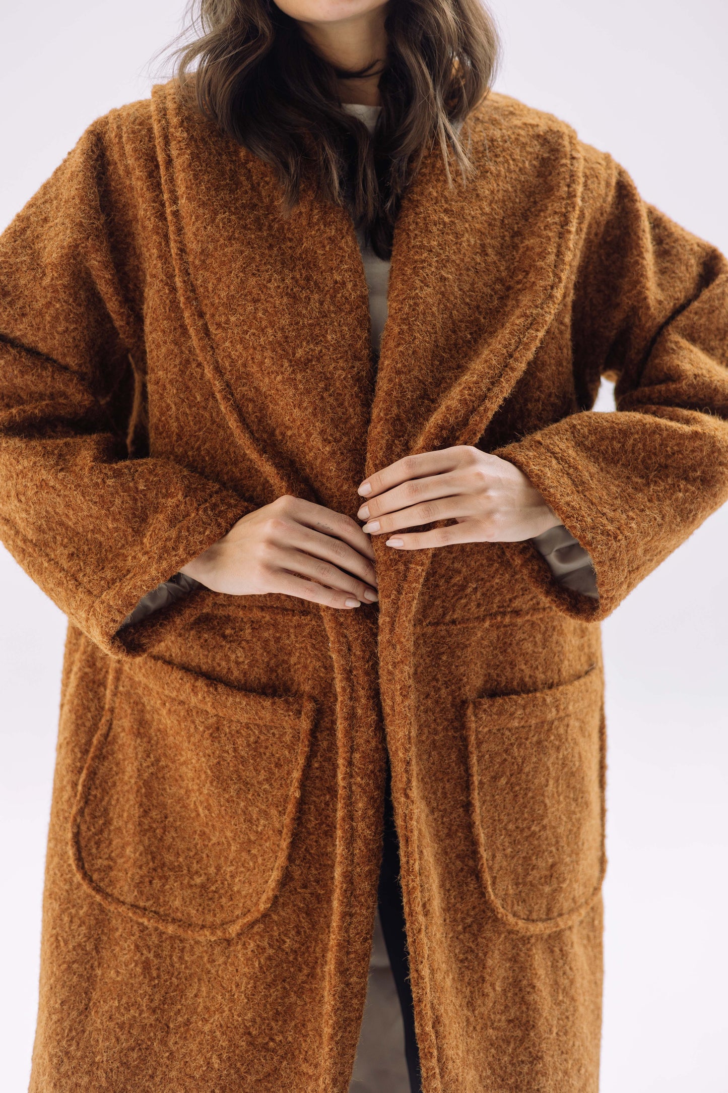 Signature Cozy Coat - Caramel Brown