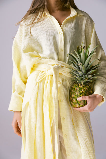 Off-Duty Shirt - Powder Yellow