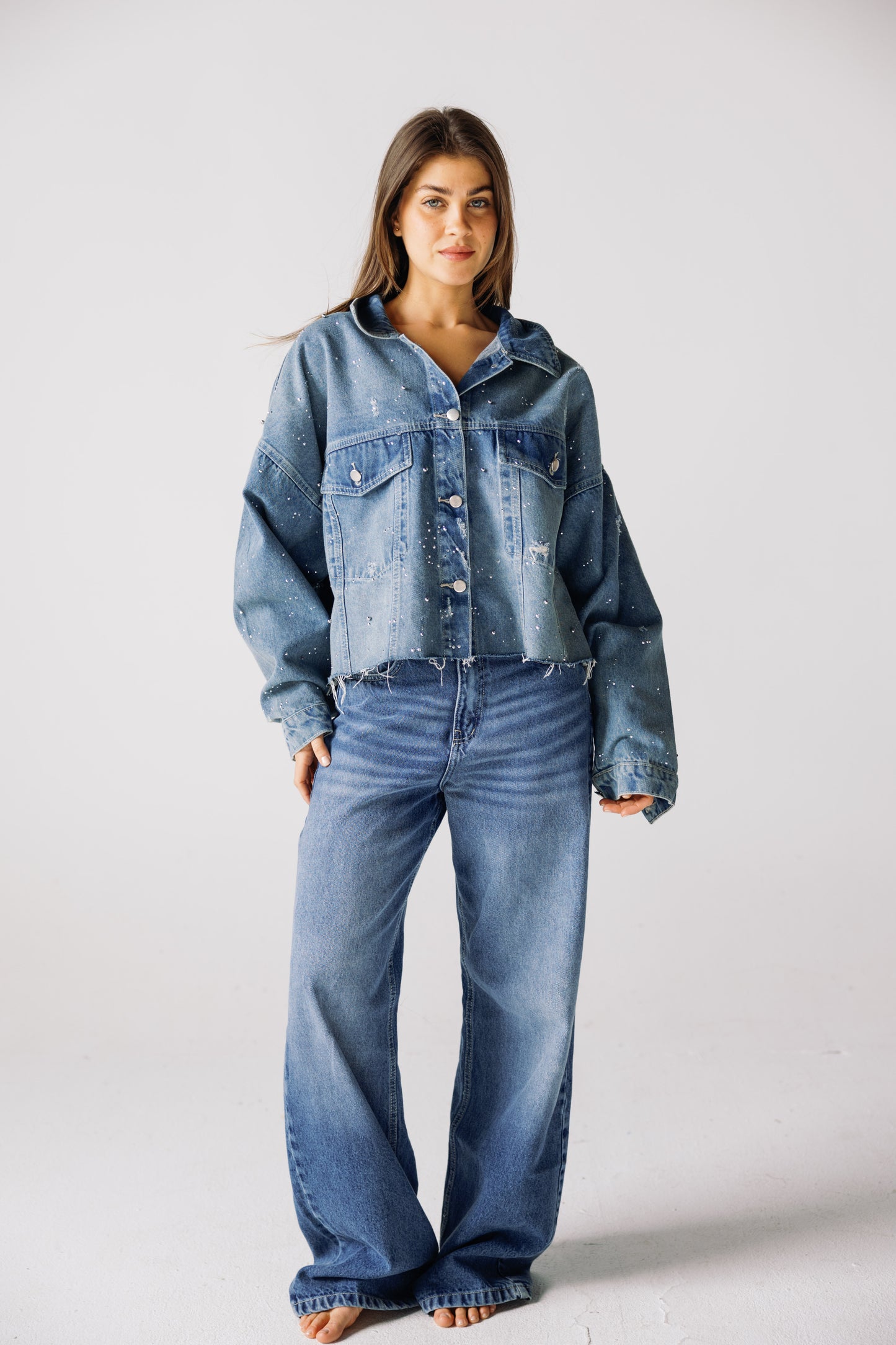 Starfall Denim Jacket - Vintage Blue