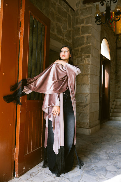 Fringe Edit Kaftan - Dusty Rose