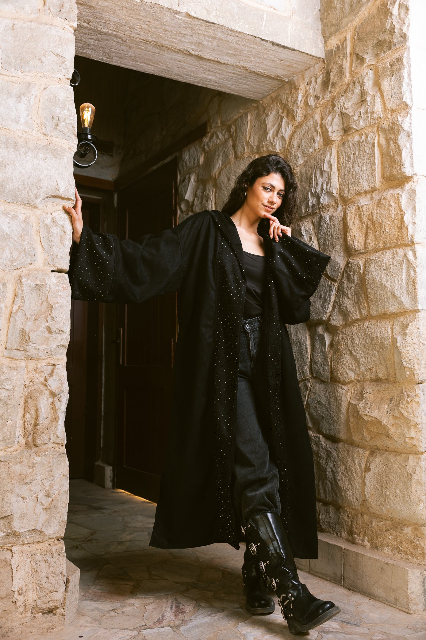 Sukoon Kaftan - Black