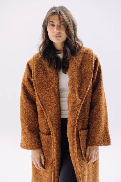 Signature Cozy Coat - Caramel Brown