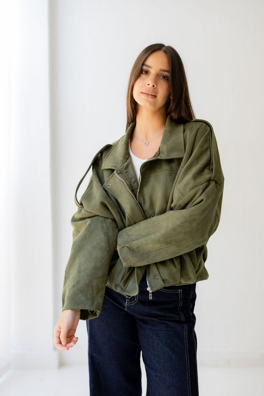 Velvet Storm Jacket - Olive