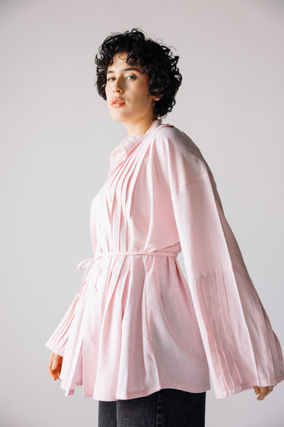 Pleated Top - Rose