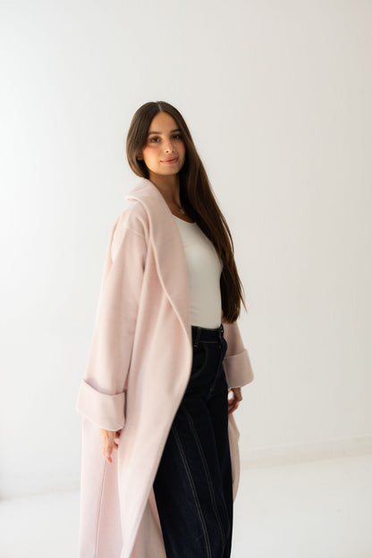 All Eyes Here Coat - Soft Pink
