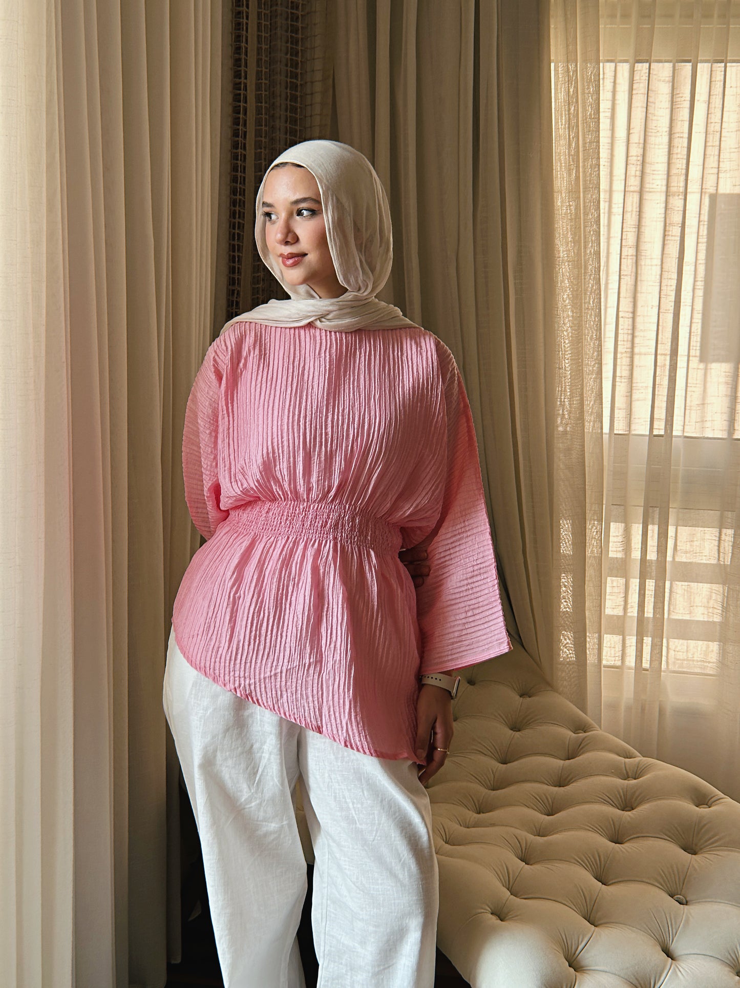 Palm Top - Powder Pink