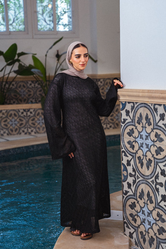 Remal Knit Dress - Black