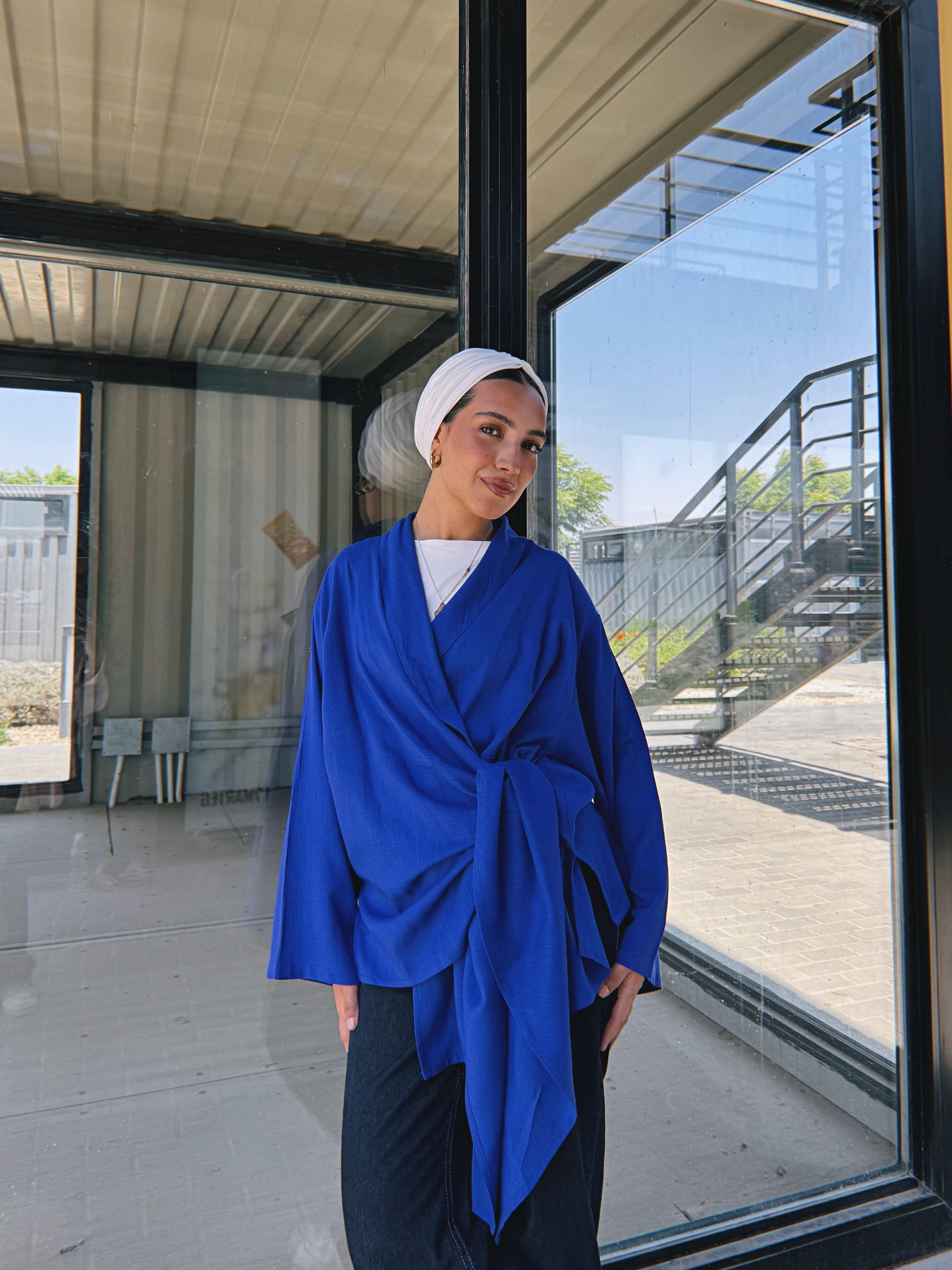 Softly Wrap Kimono - Royal Blue