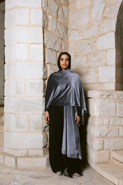 Fringe Edit Kaftan - Silver Grey