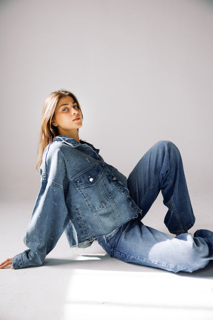 Starfall Denim Jacket - Vintage Blue