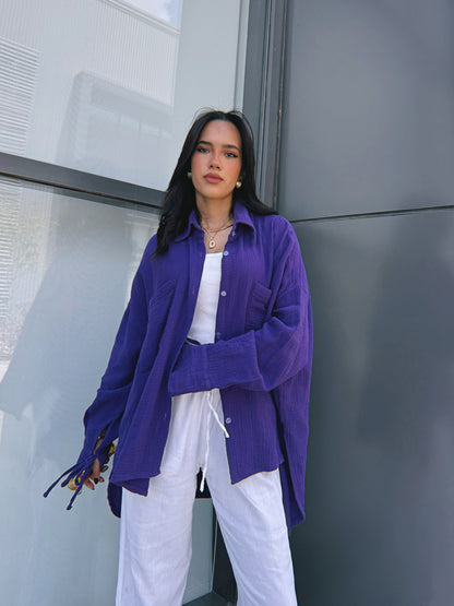 Blooming Shirt - Violet