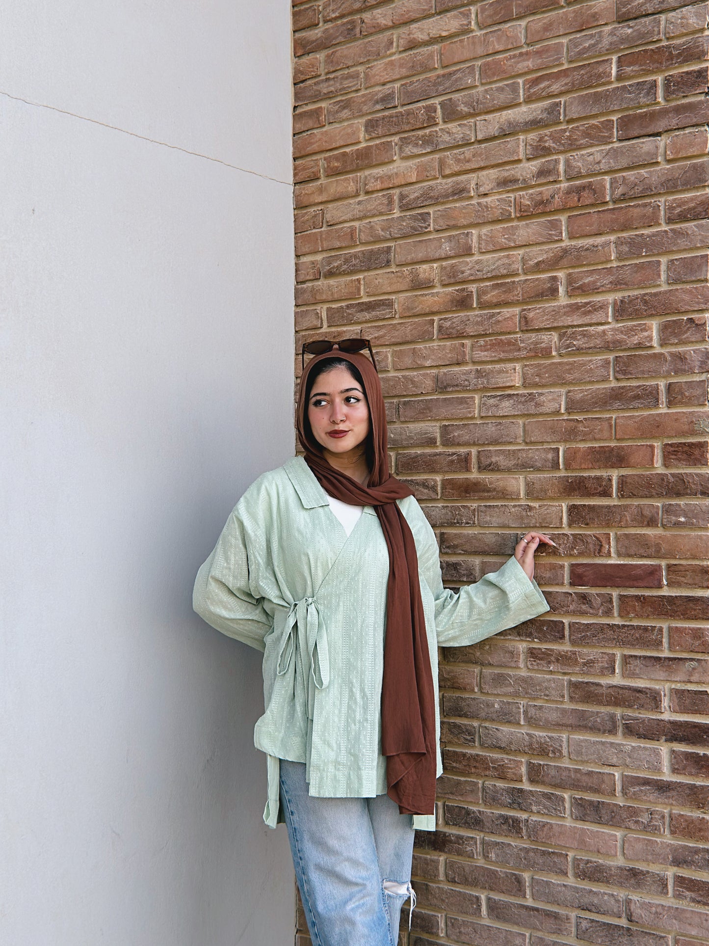 Let Me Breathe Wrap Kimono - Mint