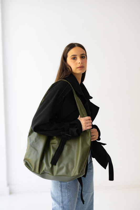 The Carry-All Slouch Bag - Olive Moss