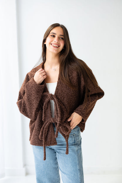 Dream Butterfly Top - Cocoa Brown