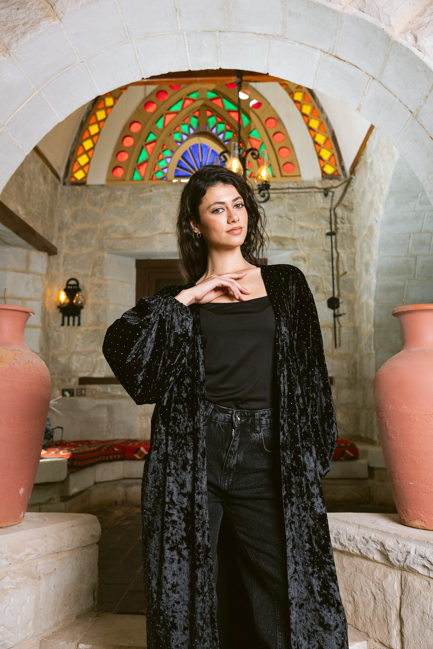 Moonfall Kimono - Black