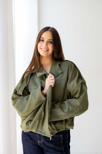 Velvet Storm Jacket - Olive