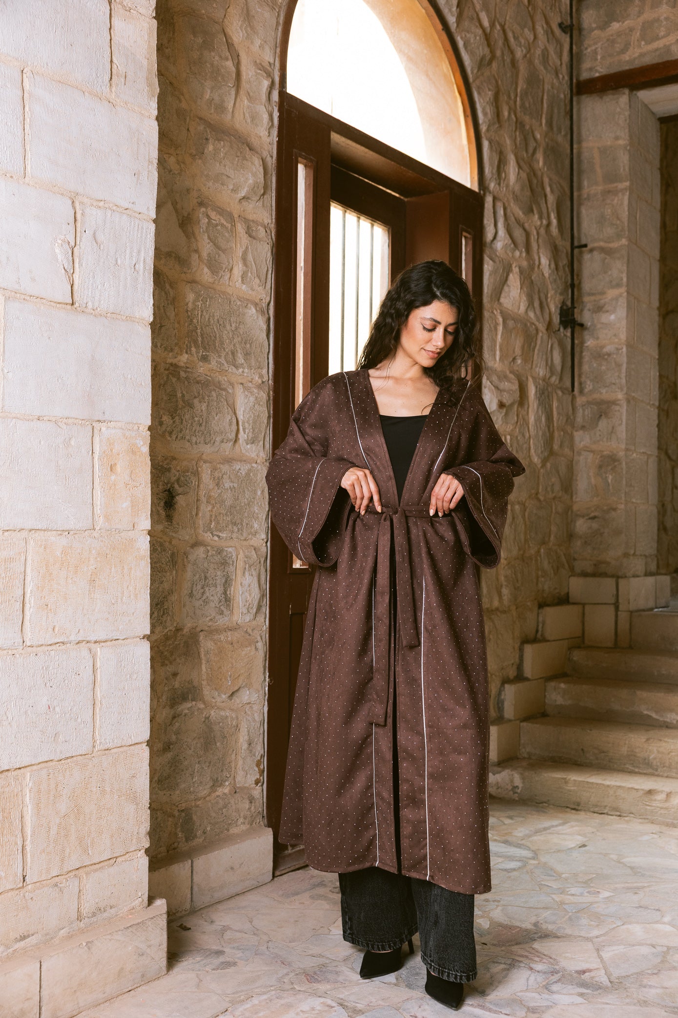 Sky Dust Kaftan - Chocolate
