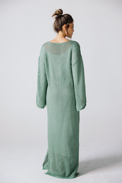 Earthy Knit Dress - Olive