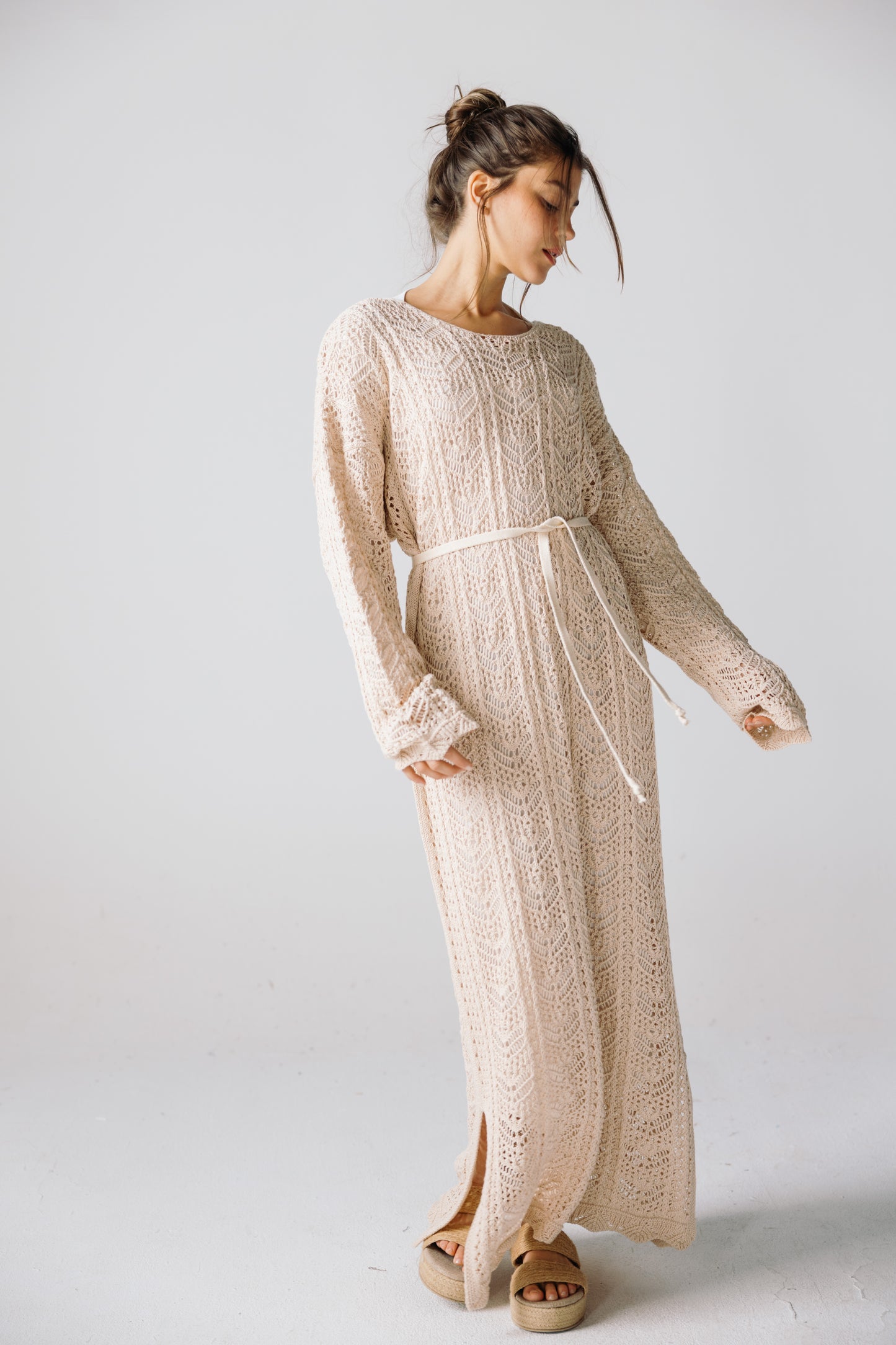 Sea Soul Knit Dress - Cream
