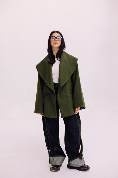Winter Pearl Jacket - Deep Olive