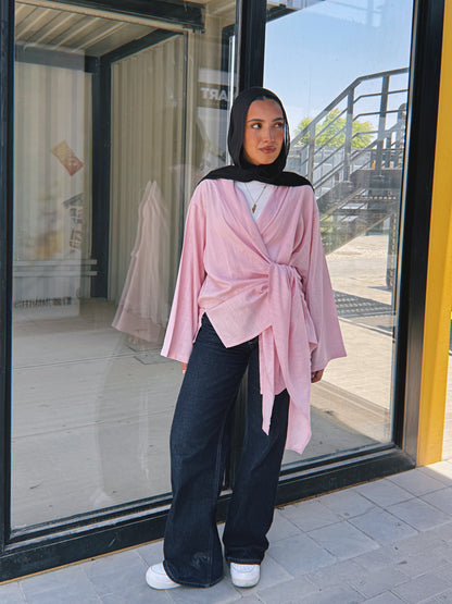 Softly Wrap Kimono - Rose