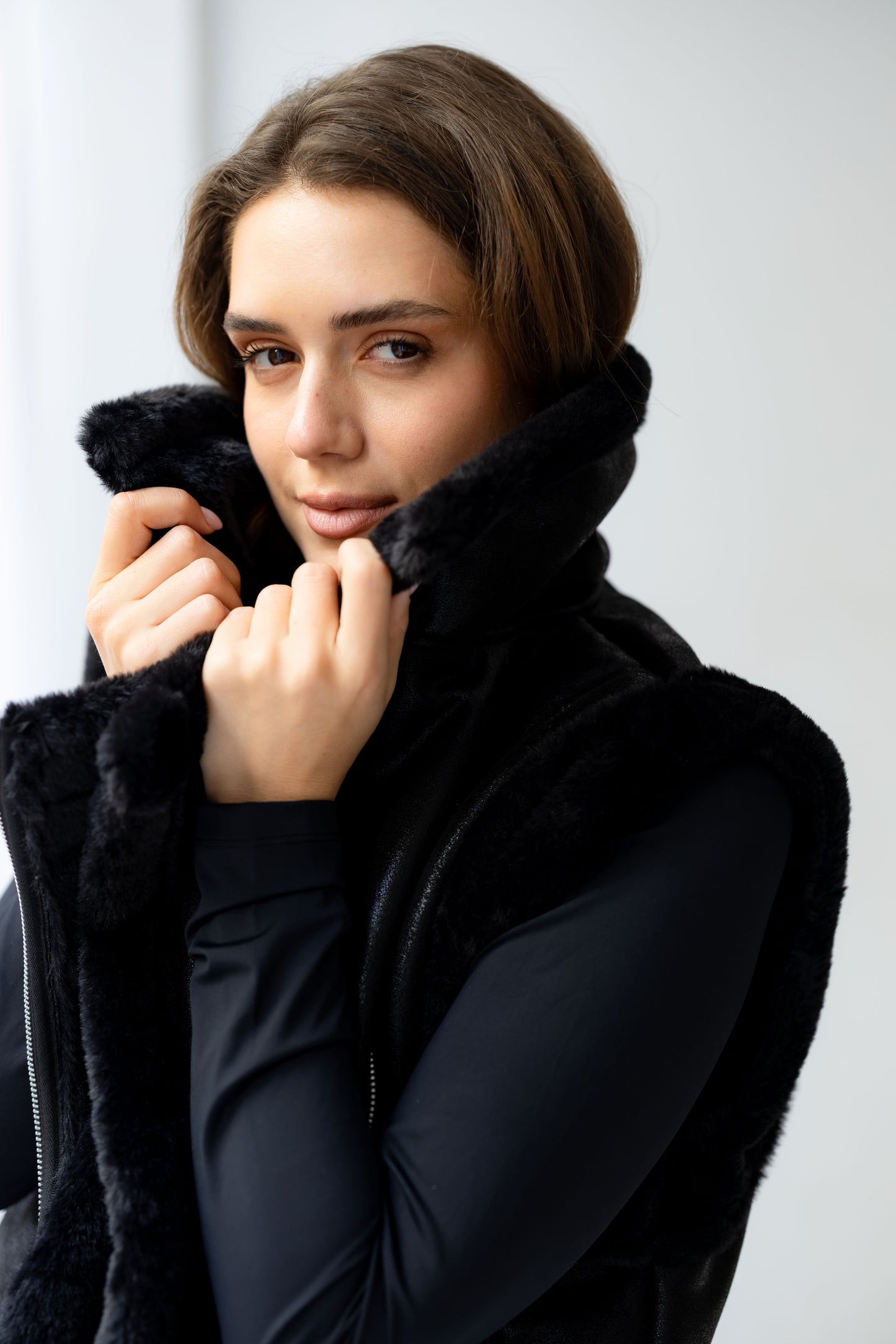 Winter Armor Leatherxfur Vest