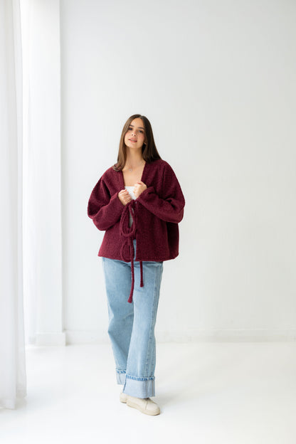 Dream Butterfly Top - Burgandy