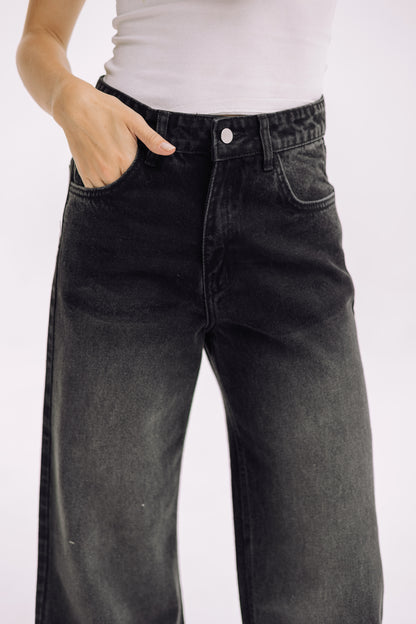 Elevated Belted Denim - Noir Black