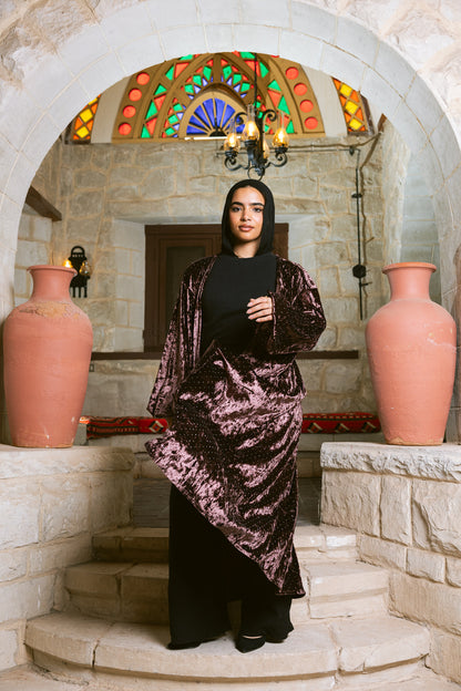 Moonfall Kimono - Deep Plum