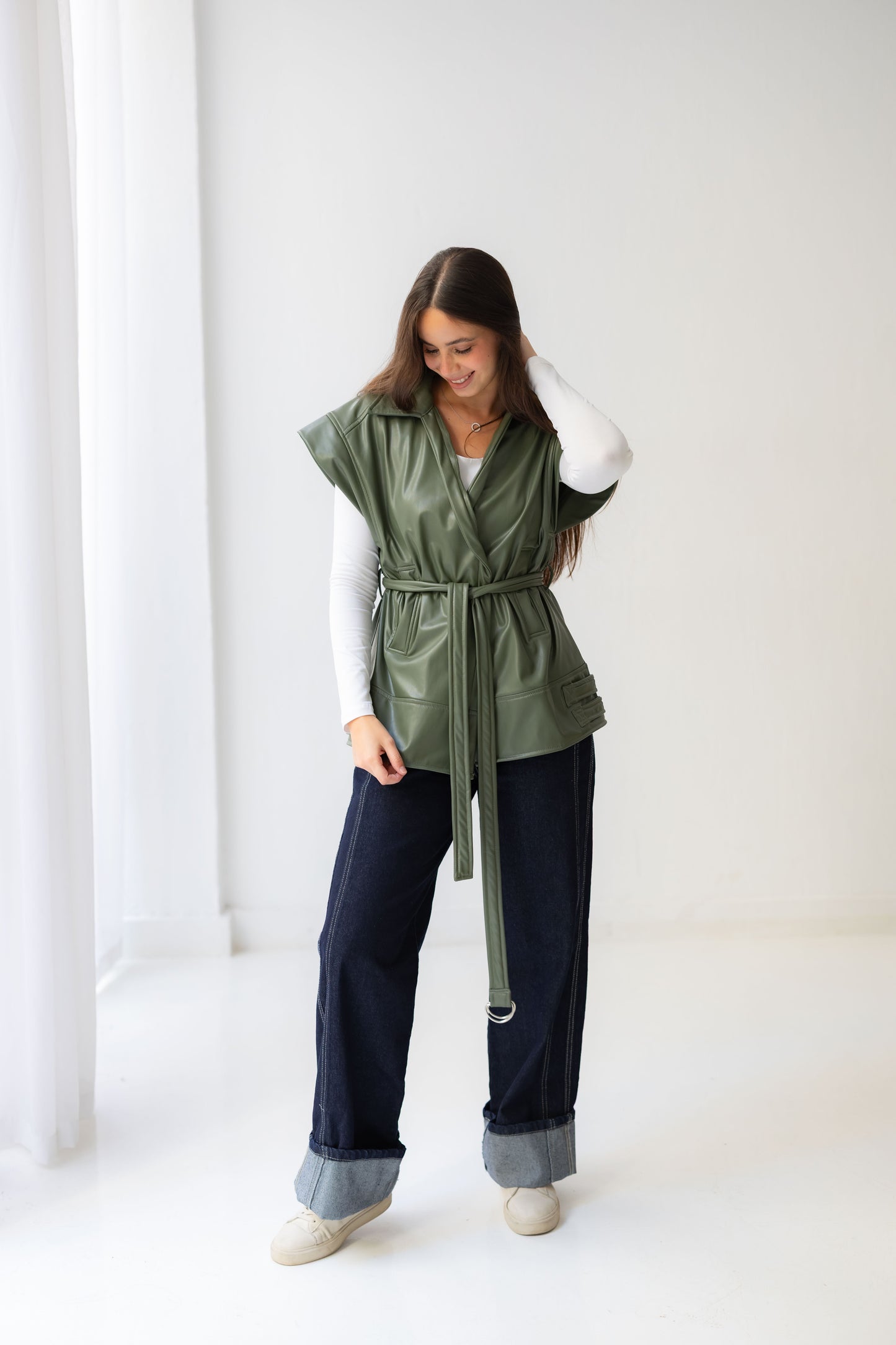 Statement Vest - Olive