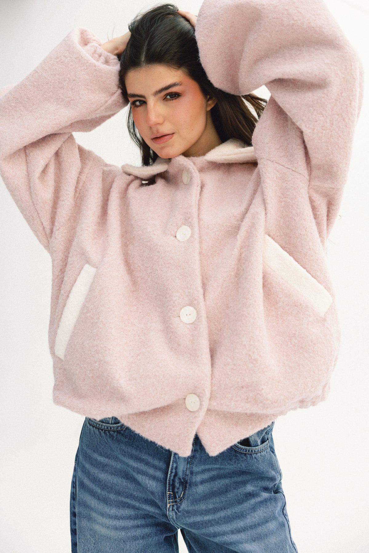 Nonchalant Jacket - Powder Pink