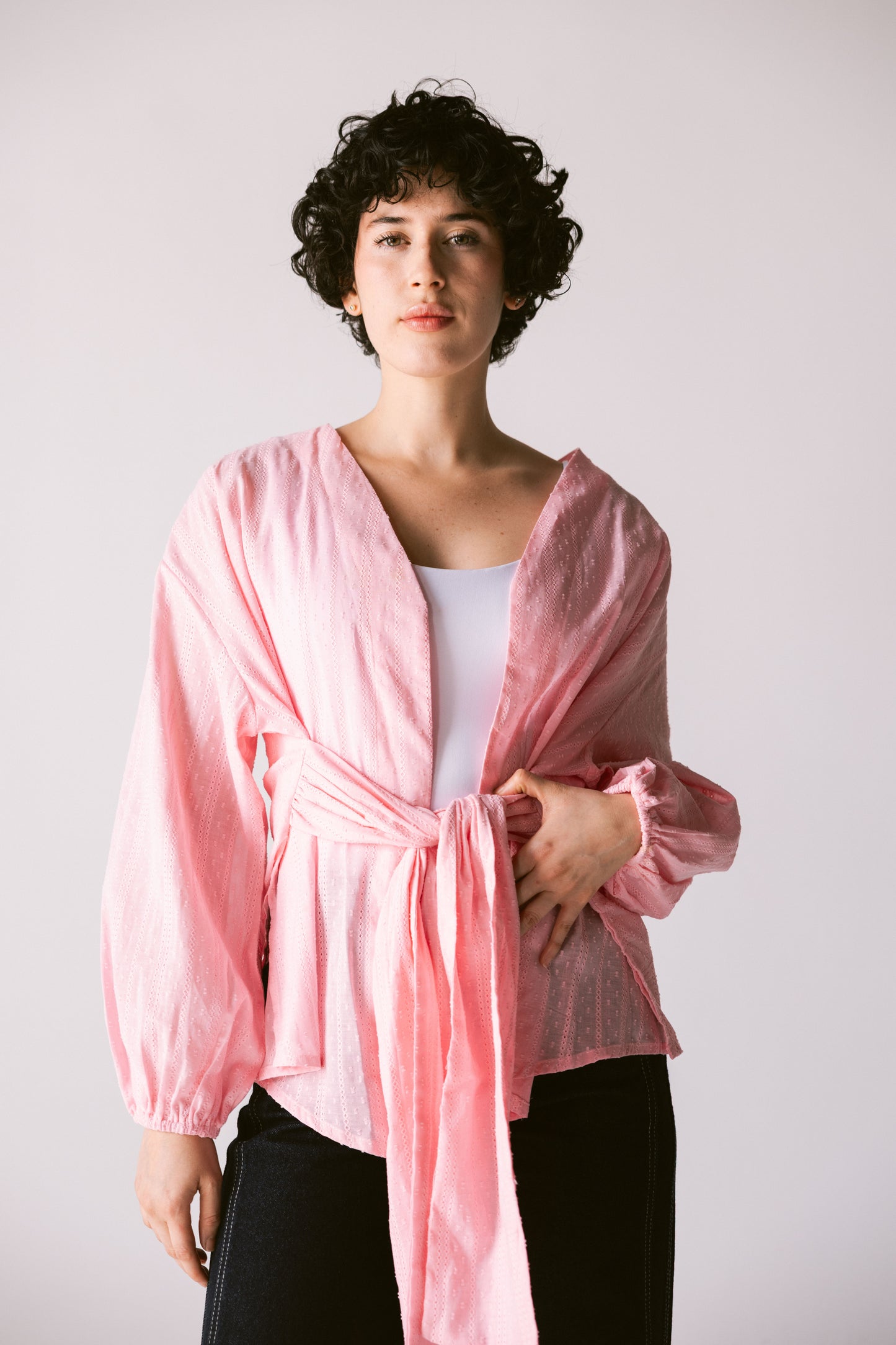 Soft Girl Energy Top - Powder Pink