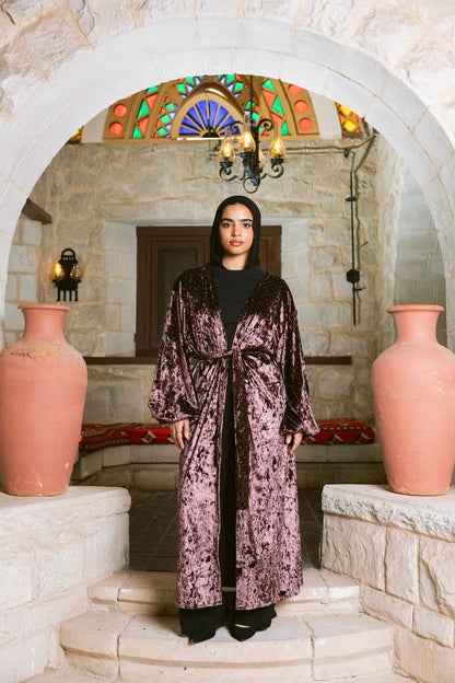 Moonfall Kimono - Deep Plum